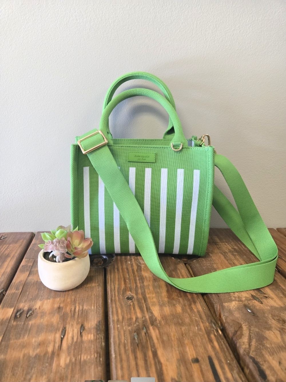Kate Spade x Target Knit Bag, Green & Blue